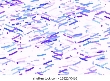Light Purple vector background with straight lines. Lines on blurred abstract background with gradient. Pattern for your busines websites.