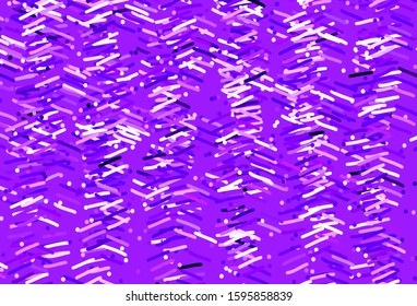 Light Purple vector background with straight lines. Colorful shining illustration with lines on abstract template. Pattern for your busines websites.