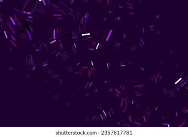 Light Purple vector background with straight lines. Glitter abstract illustration with colored sticks. Backdrop for TV commercials.