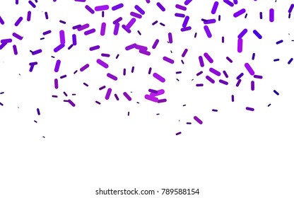 Light Purple vector background with straight lines. Glitter abstract illustration with colored sticks. The pattern can be used as ads, poster, banner for medicine.