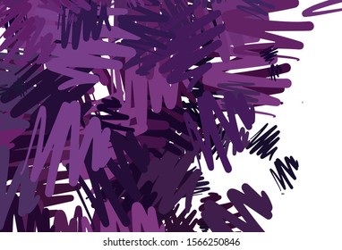 Light Purple vector background with stright stripes. Colorful shining illustration with lines on abstract template. Smart design for your business advert.