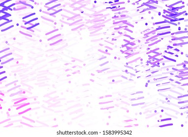 Light Purple vector background with stright stripes. Modern geometrical abstract illustration with Lines. Best design for your ad, poster, banner.