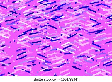 Light Purple vector background with stright stripes. Blurred decorative design in simple style with lines. Smart design for your business advert.