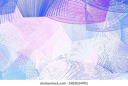 Light Purple vector background with stright stripes. Glitter abstract illustration with colorful sticks. Template for your beautiful backgrounds.