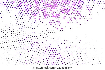 Light Purple vector background with triangles. Triangles on abstract background with colorful gradient. Modern template for your landing page.