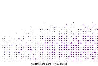 Light Purple vector background with triangles. Beautiful illustration with triangles in nature style. Pattern for commercials.