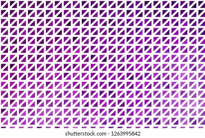 Light Purple vector background with triangles. Beautiful illustration with triangles in nature style. Template for wallpapers.