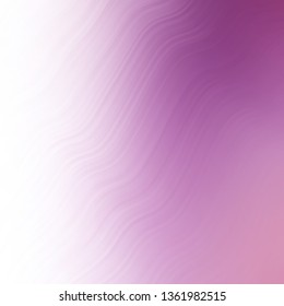 Light Purple vector background with wry lines. Colorful geometric sample with gradient curves.  Pattern for commercials, ads.