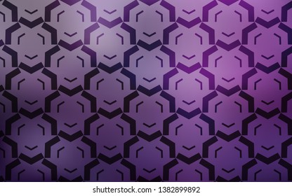 Light Purple vector background with wry lines. Geometric illustration in abstract style with gradient.  The best colorful design for your business.