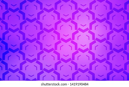 Light Purple vector background with wry lines. Geometric illustration in abstract style with gradient.  A completely new design for your business.