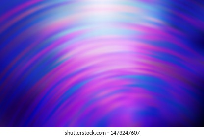 Light Purple vector background with wry lines. Modern gradient abstract illustration with bandy lines. Pattern for your business design.