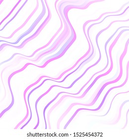 Light Purple vector background with wry lines. Bright illustration with gradient circular arcs. Template for your UI design.