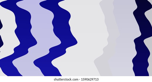 Light Purple vector background with wry lines. Colorful illustration in circular style with lines. Pattern for busines booklets, leaflets