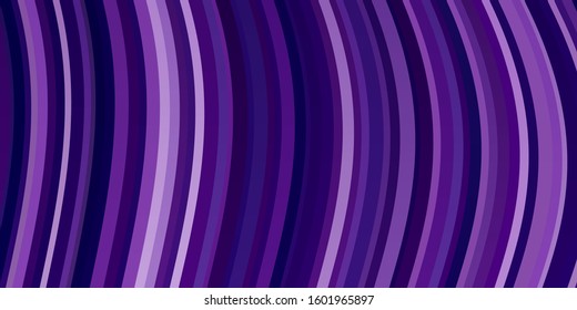 Light Purple vector background with wry lines. Bright sample with colorful bent lines, shapes. Best design for your ad, poster, banner.