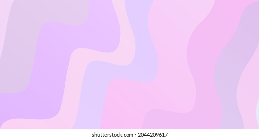 Light Purple vector background with wry lines. Illustration in abstract style with gradient curved.  Smart design for your promotions.