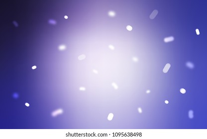 Light Purple vector background with xmas snowflakes. Snow on blurred abstract background with gradient. The pattern can be used for new year leaflets.