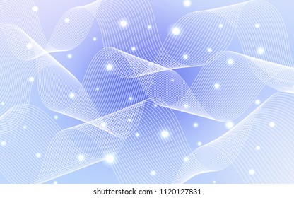 Light Purple vector background with xmas confetti. Blurred decorative design in anniversary style with confetti. The pattern can be used for new year ad, booklets.
