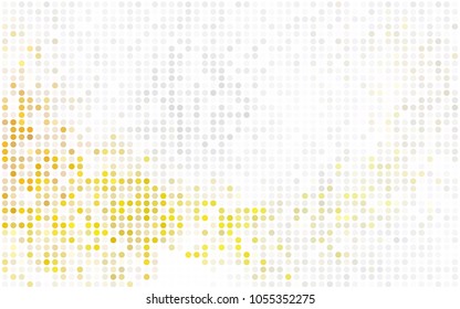 Light Purple vector banner with circles, spheres. Abstract spots. Background of Art bubbles in halftone style with colored gradient.