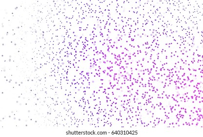 Light Purple vector banner with circles, spheres. Abstract spots. Background of Art bubbles in halftone style with colored gradient.