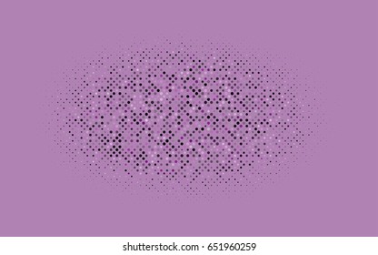 Light Purple vector banner with circles, spheres. Abstract spots. Background of Art bubbles in halftone style with colored gradient.