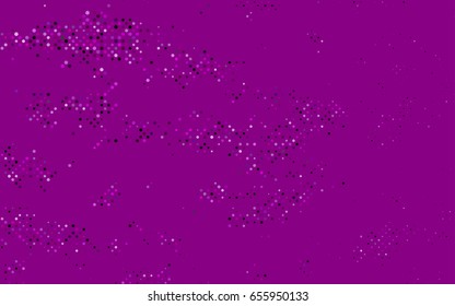 Light Purple vector banner with circles, spheres. Abstract spots. Background of Art bubbles in halftone style with colored gradient.