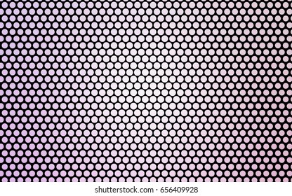 Light Purple vector banner with circles, spheres. Abstract spots. Background of Art bubbles in halftone style with colored gradient.