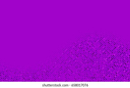 Light Purple vector banner with circles, spheres. Abstract spots. Background of Art bubbles in halftone style with colored gradient.
