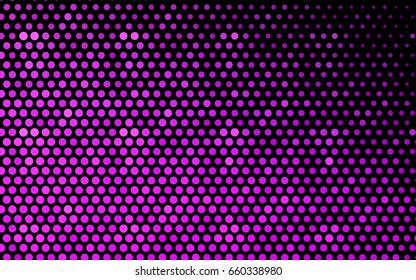 Light Purple vector banner with circles, spheres. Abstract spots. Background of Art bubbles in halftone style with colored gradient.