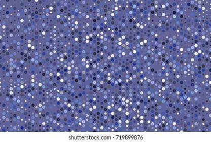 Light Purple vector banner with circles, spheres. Abstract spots. Background of Art bubbles in halftone style with colored gradient.