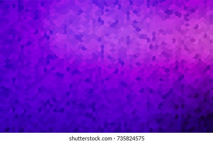 Light Purple vector banner with circles, spheres. Abstract spots. Background of Art bubbles in halftone style with colored gradient.
