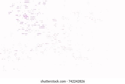 Light Purple vector banner with circles, spheres. Abstract spots. Background of Art bubbles in halftone style with colored gradient.