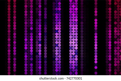 Light Purple vector banner with circles, spheres. Abstract spots. Background of Art bubbles in halftone style with colored gradient.