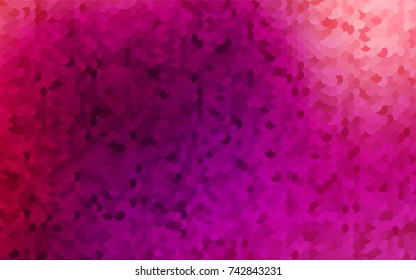 Light Purple vector banner with circles, spheres. Abstract spots. Background of Art bubbles in halftone style with colored gradient.