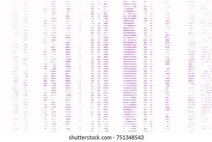 Light Purple vector banner with circles, spheres. Abstract spots. Background of Art bubbles in halftone style with colored gradient.