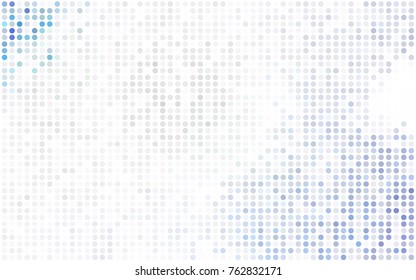 Light Purple vector banner with circles, spheres. Abstract spots. Background of Art bubbles in halftone style with colored gradient.