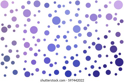 Light purple vector banner set of circles, spheres. Donuts Background. Creative Design Templates. Technology halftone illustration.