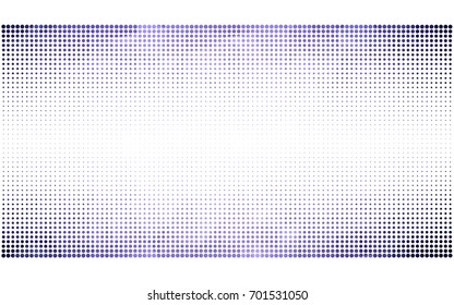 Light Purple vector banner set of circles, spheres. Donuts Background. Creative Design Templates. Technology halftone illustration.