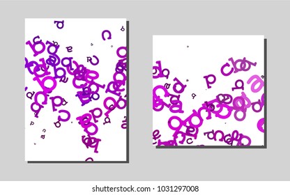 Light Purple vector banner for websites. Abstract booklet on colored background with gradient. Pattern for ads, leaflets, labels of your business.