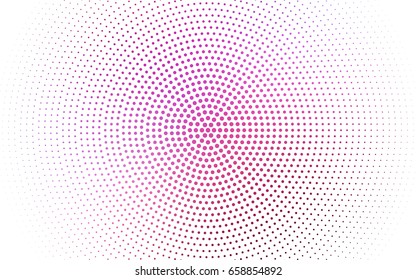 Light Purple vector banners set of circles, spheres. Abstract spots. Art Background of bubbles in halftone style with colored gradient.