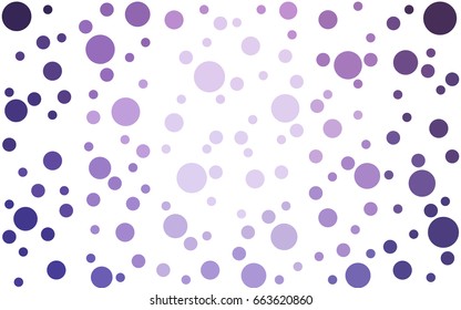 Light Purple vector banners set of circles, spheres. Abstract spots. Art Background of bubbles in halftone style with colored gradient.