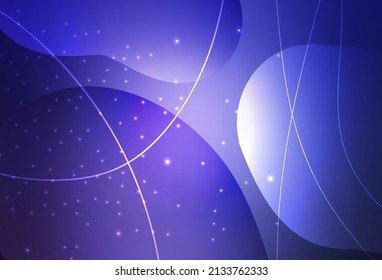 Vector púrpura claro Hermosa ilustración colorida con círculos, líneas. Ilustración abstracta con burbujas de colores al estilo natural. Plantilla moderna para la página de inicio.