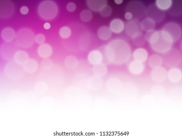Light Purple vector blurred and colored template. A completely new color illustration in a bokeh style. The elegant pattern for brand book.
