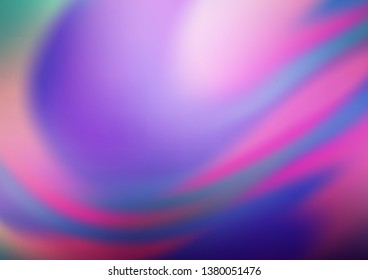 Light Purple vector blurred and colored template. A completely new color illustration in a bokeh style. A completely new design for your business.