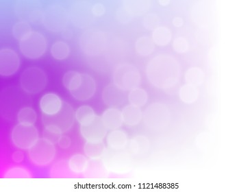 Light Purple vector blurred shine abstract background. A completely new color illustration in a bokeh style. The template can be used for your brand book.