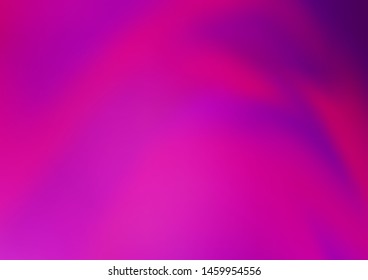 Light Purple vector blurred shine abstract pattern. Creative illustration in halftone style with gradient. A completely new design for your business.