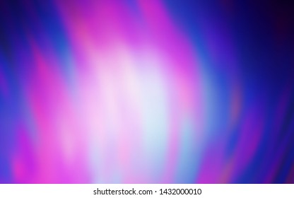 Light Purple vector blurred template. Creative illustration in halftone style with gradient. Background for designs.