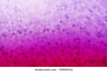 Light Purple vector blurry arched pattern. Creative illustration in halftone arched style with gradient. The polygonal design can be used for your web site.