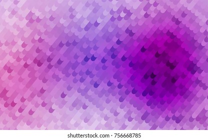 Light Purple vector blurry arched pattern. Modern geometrical abstract illustration with gradient bandy lines. Brand-new style for your business design.