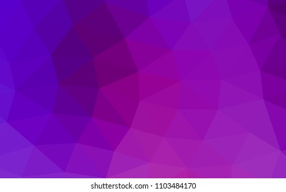 Light Purple vector blurry hexagon blurry triangle. A completely new color illustration in a vague style. The polygonal design can be used for your web site.