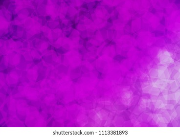 Light Purple vector blurry hexagon template. Glitter abstract illustration with an elegant design. The polygonal design can be used for your web site.